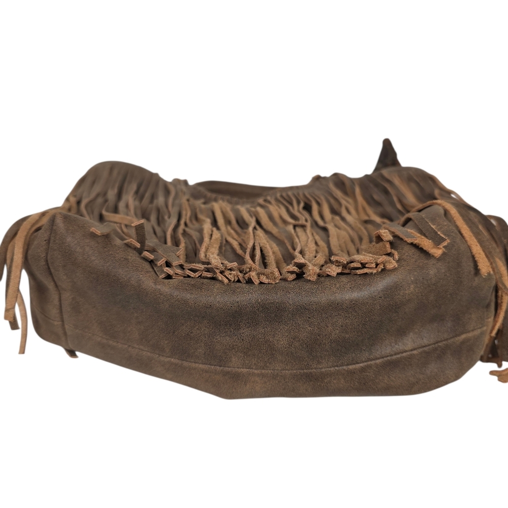 Jennifer Haley Fringe Leather Bag Large - Picture 7 of 10